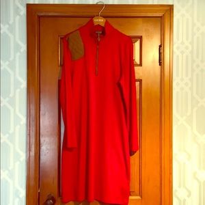 Lauren Ralph Lauren red knit dress